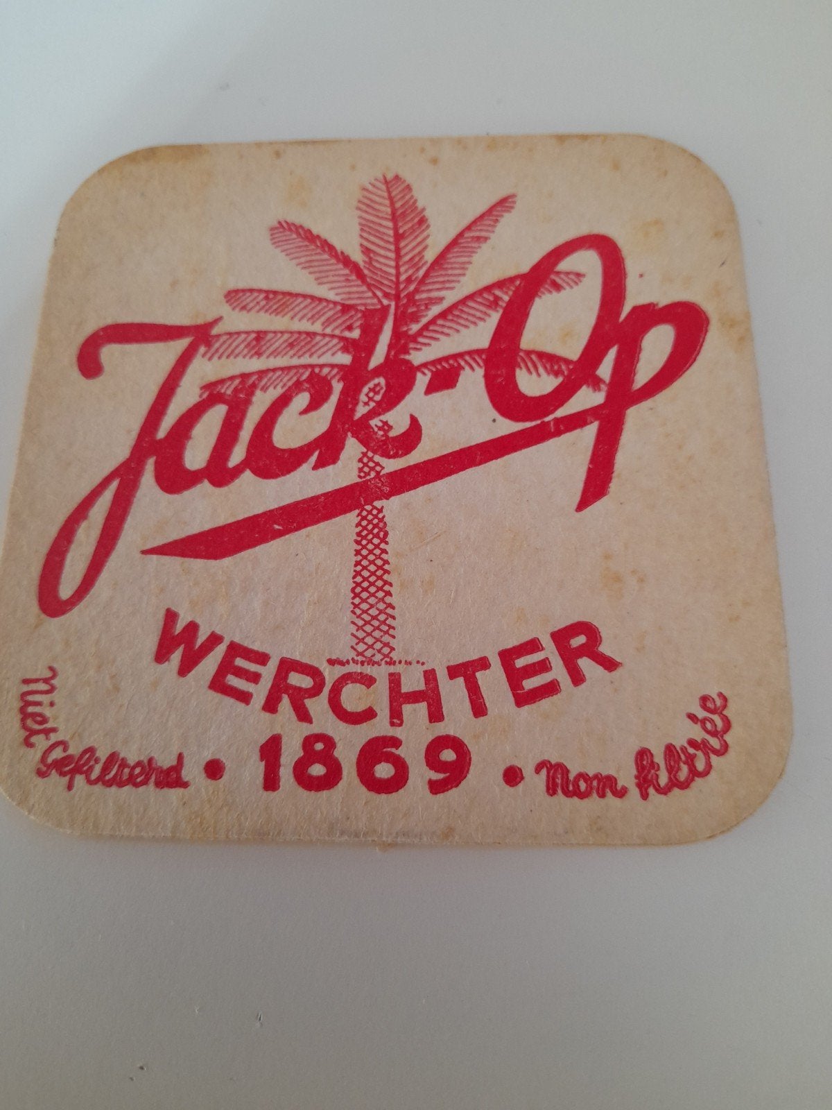 bierviltje jack-op recto-verso, Verzamelen, Ophalen of Verzenden