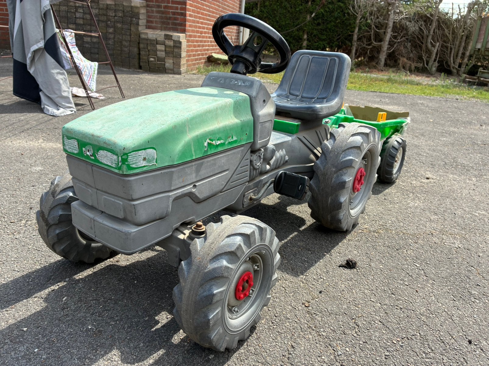 Traptractor met kar, Kinderen en Baby's, Ophalen, Gebruikt, Trapvoertuig