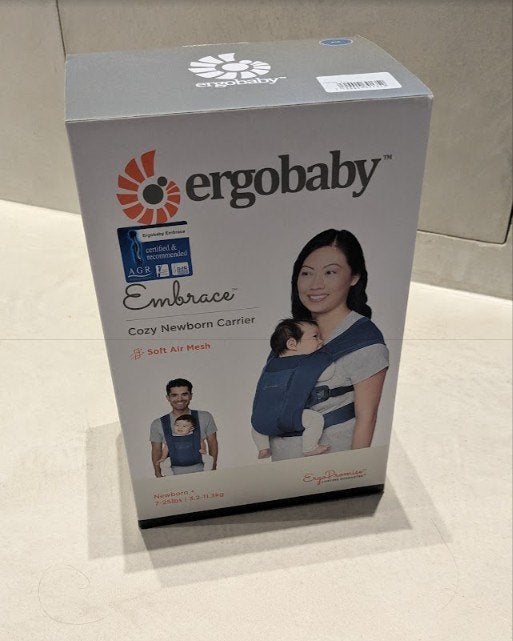 Ergobaby Embrace Cozy Newborn Carrier, Kinderen en Baby's, Zo goed als nieuw, Buik, Rug of Zij, Draagzak, Ophalen