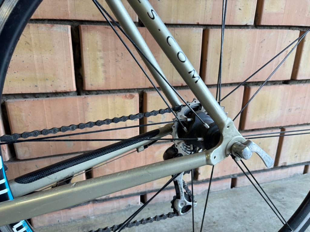 Recefiets, Fietsen en Brommers, Fietsen | Racefietsen, Gebruikt, Overige merken, 15 tot 20 versnellingen, 26 inch, Velgrem, Aluminium