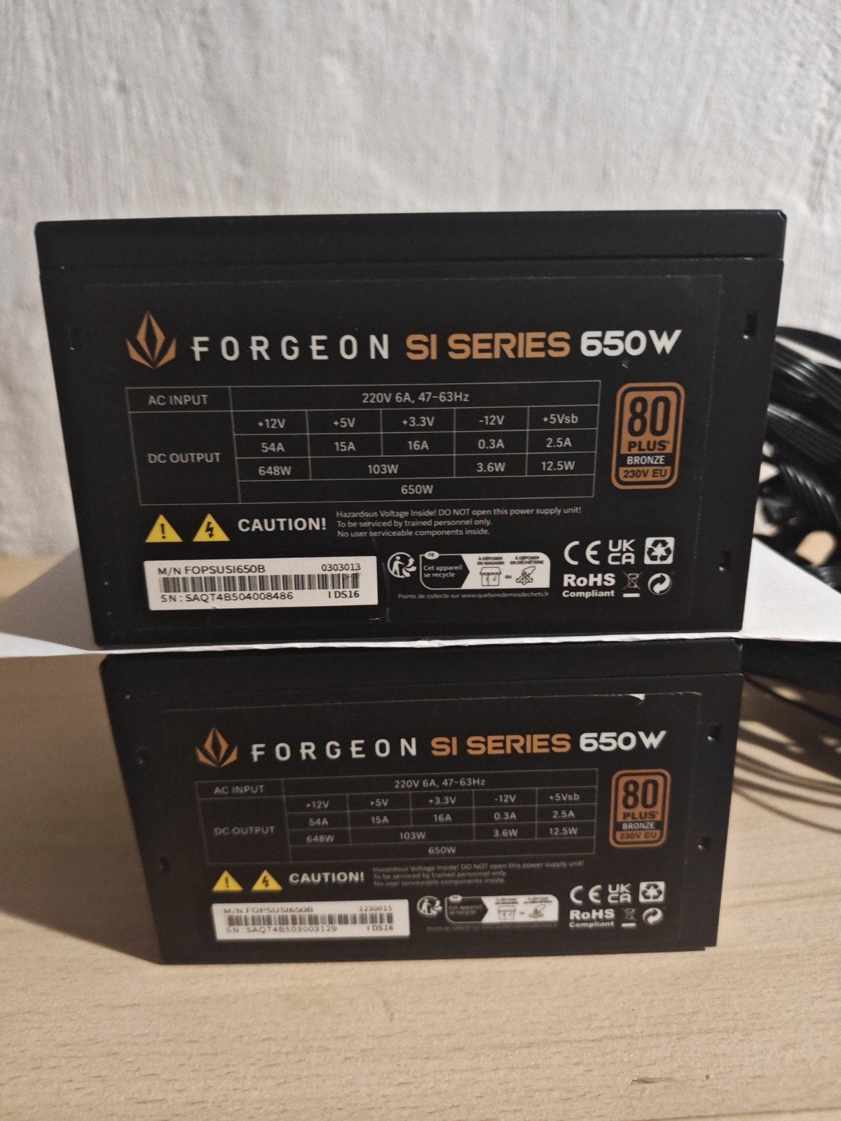 alimentation pc forgeon SI SERIES 650W 80+ BRONZE, Informatique & Logiciels, Comme neuf