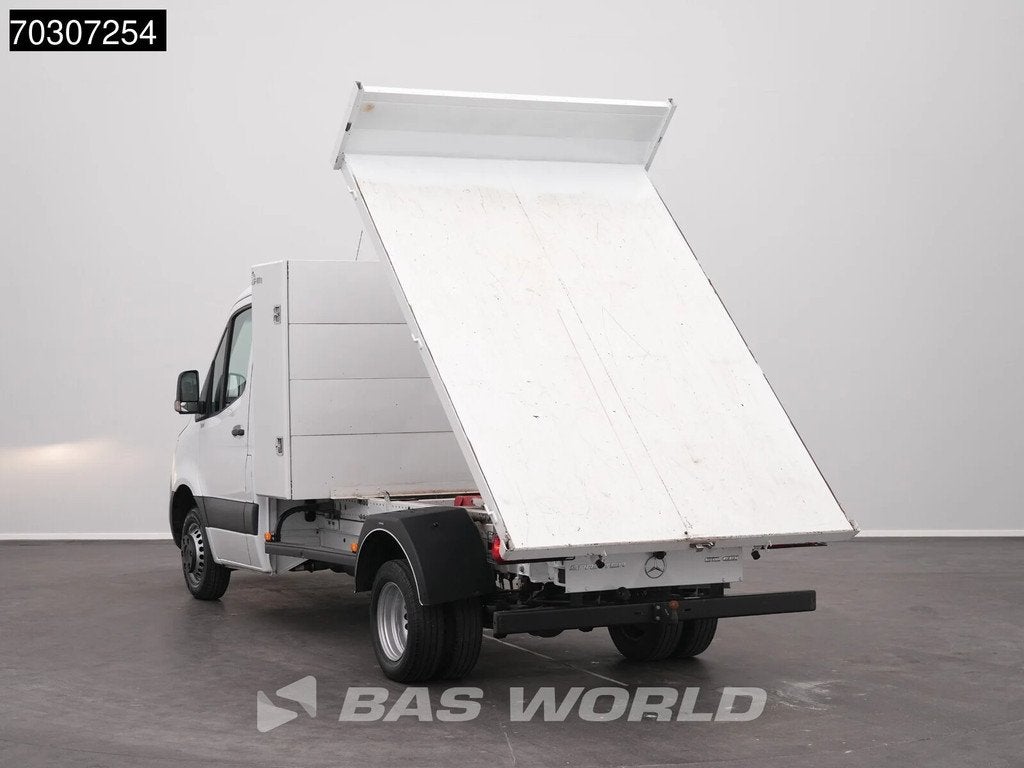 Mercedes Sprinter 515 CDI Kipper met Kist Dubbellucht 3,5t T, Auto's, Start-stop-systeem, Stof, Gebruikt, 4 cilinders