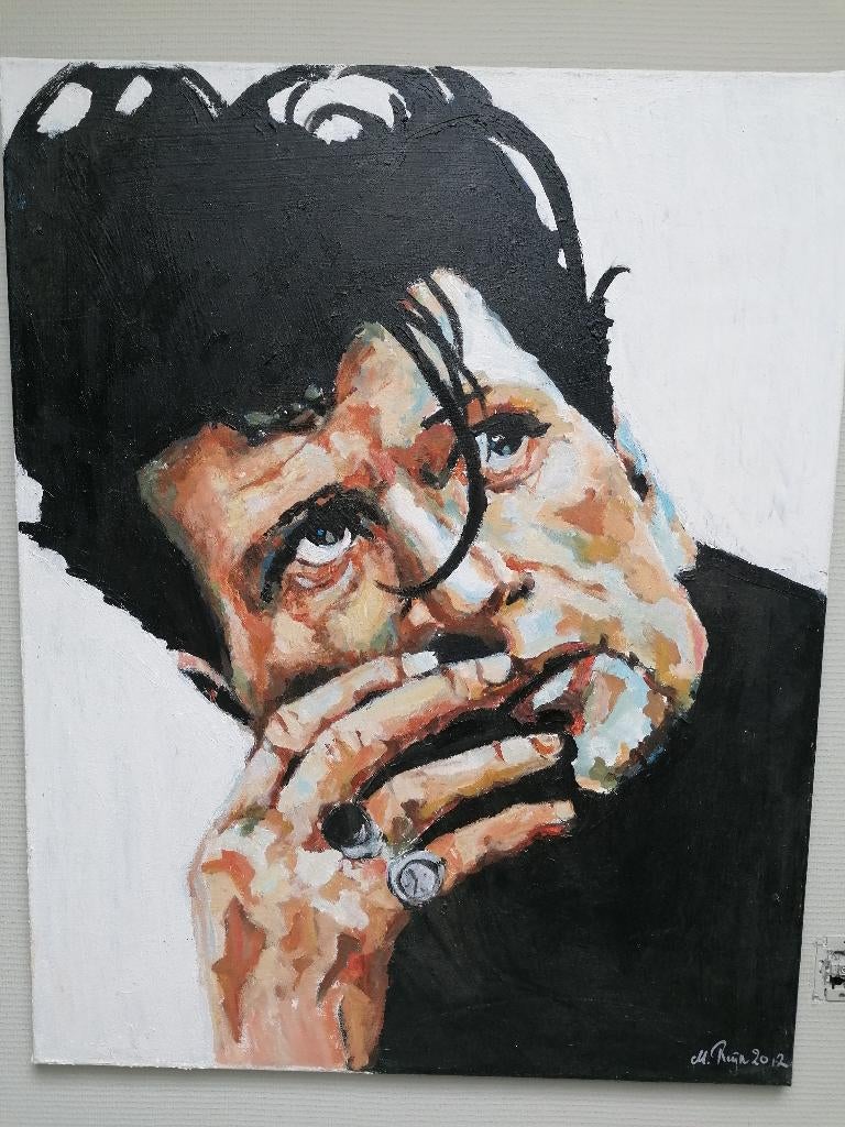 Herman Brood ,originele schilderij op canvas, Enlèvement