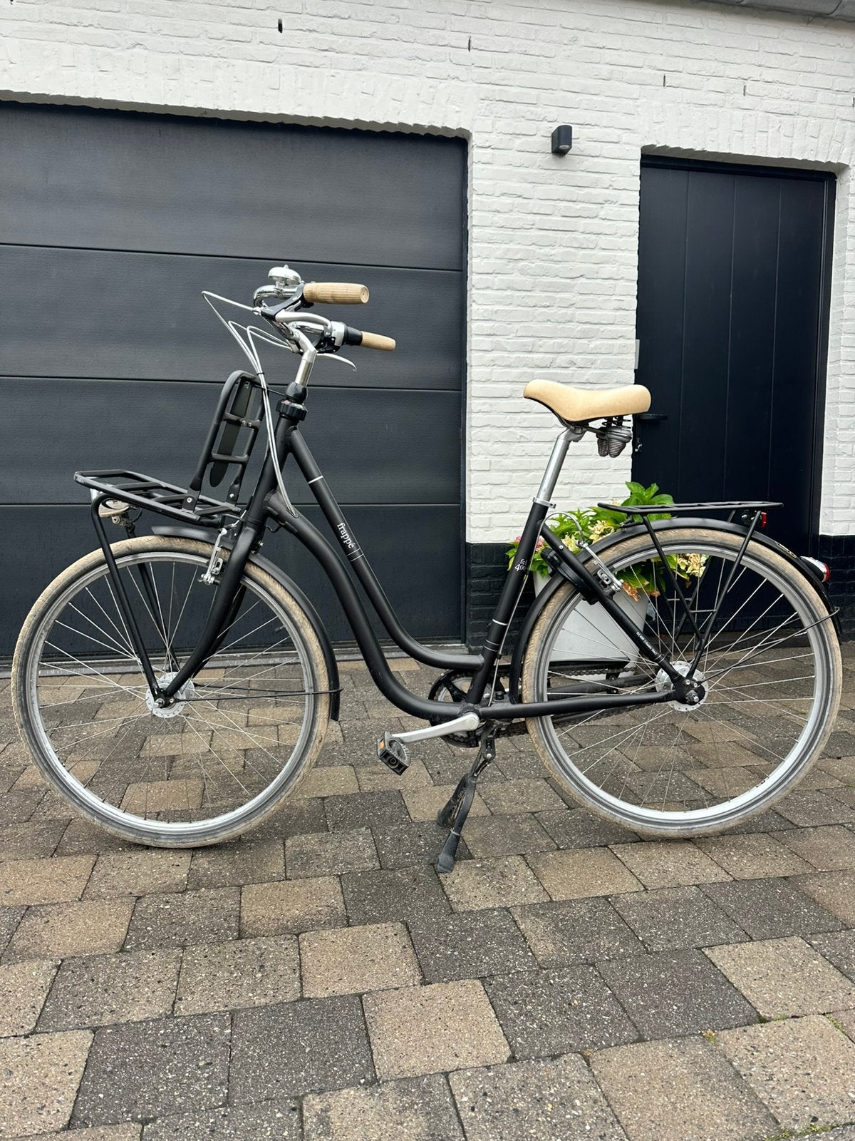 Meisjes/dames fiets antraciet grijs merk frappé, Enlèvement, Comme neuf