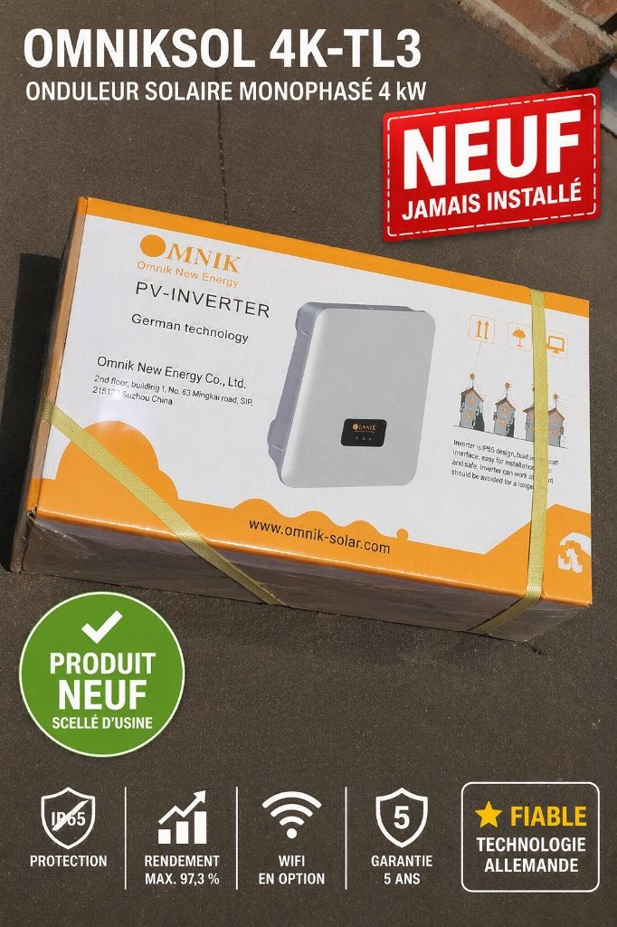 Onduleur solaire Omniksol 4K-TL3 4 kW – Neuf, Enlèvement, Neuf