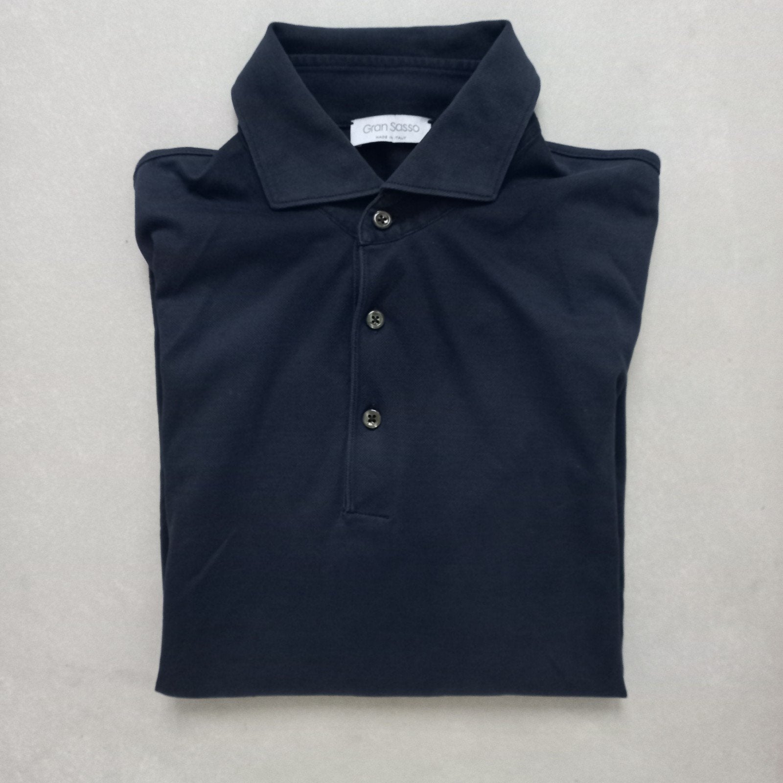 Stijlvolle blauwe polo Gran Sasso maat 48. Italiaans design, Kleding | Heren, Polo's, Gedragen, Maat 48/50 (M), Blauw, Verzenden