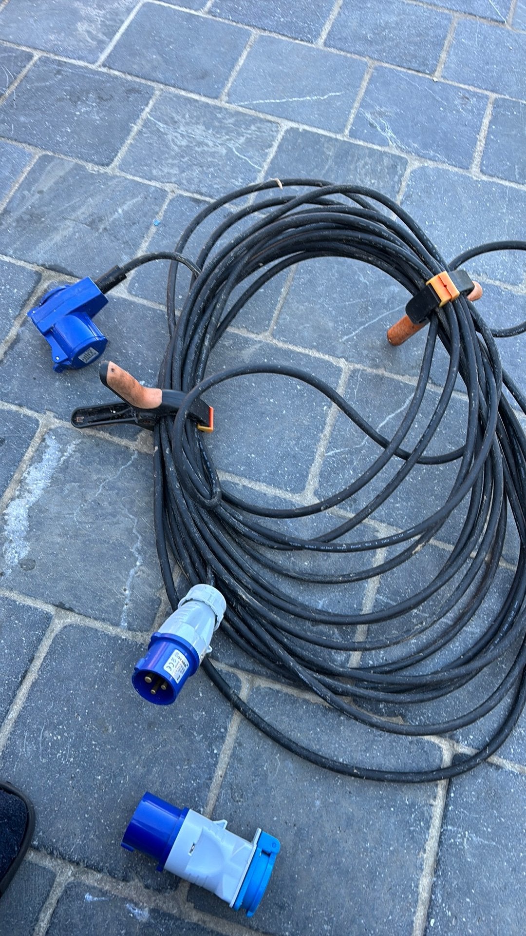 Verlengkabel 10m + stekkers, Caravanes & Camping, Caravanes Accessoires, Enlèvement, Comme neuf