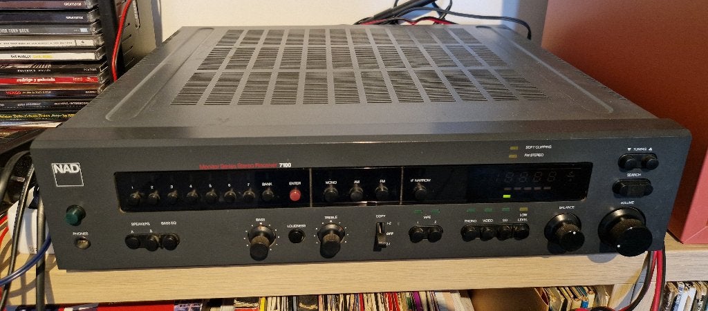Récepteur NAD 7100 vintage des années 80 avec TC original, Autres marques, Enlèvement ou Envoi, 60 à 120 watts, Stéréo