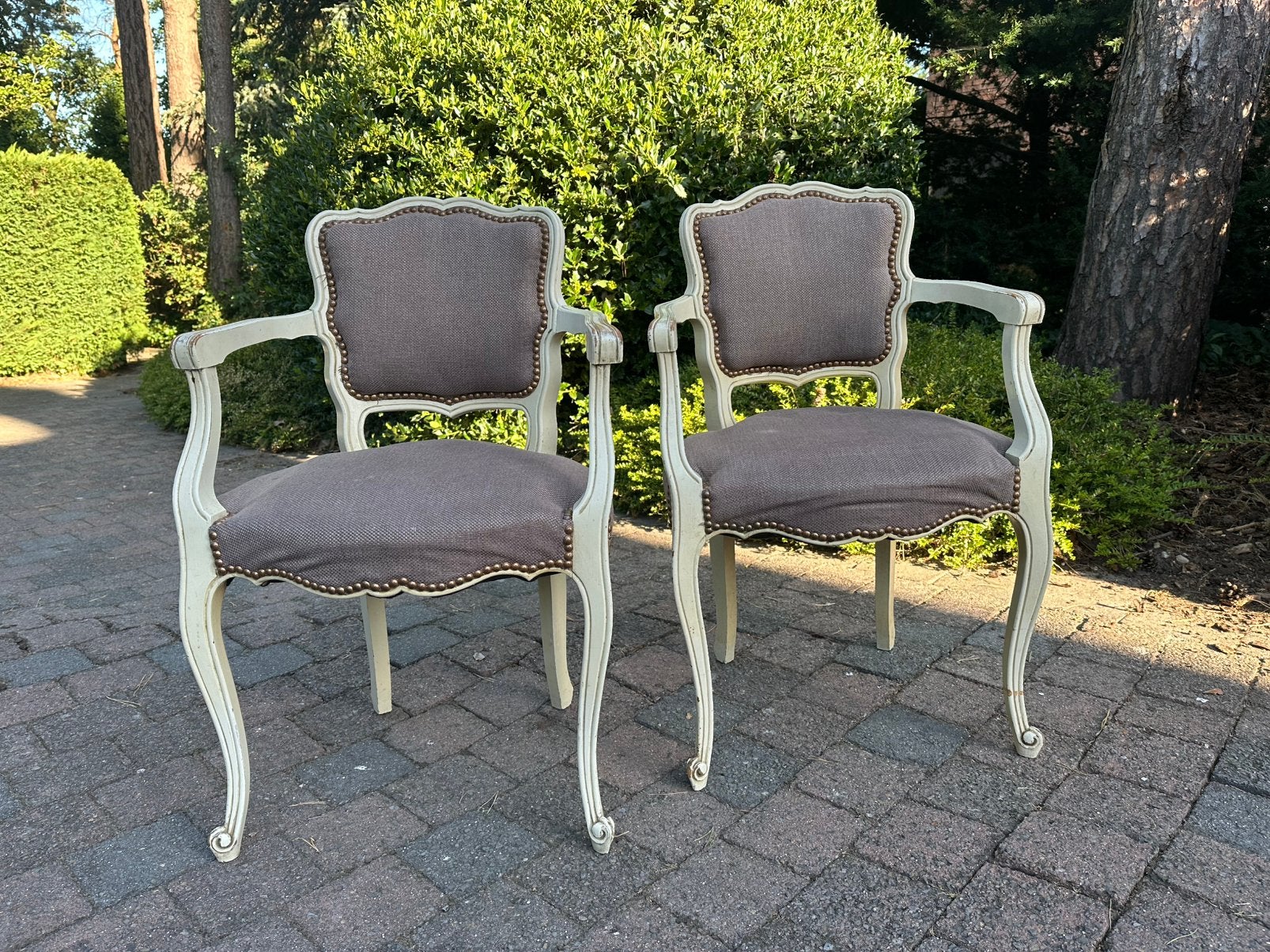 Prachtig paar Franse Louis XV fauteuils, Antiek en Kunst, Ophalen