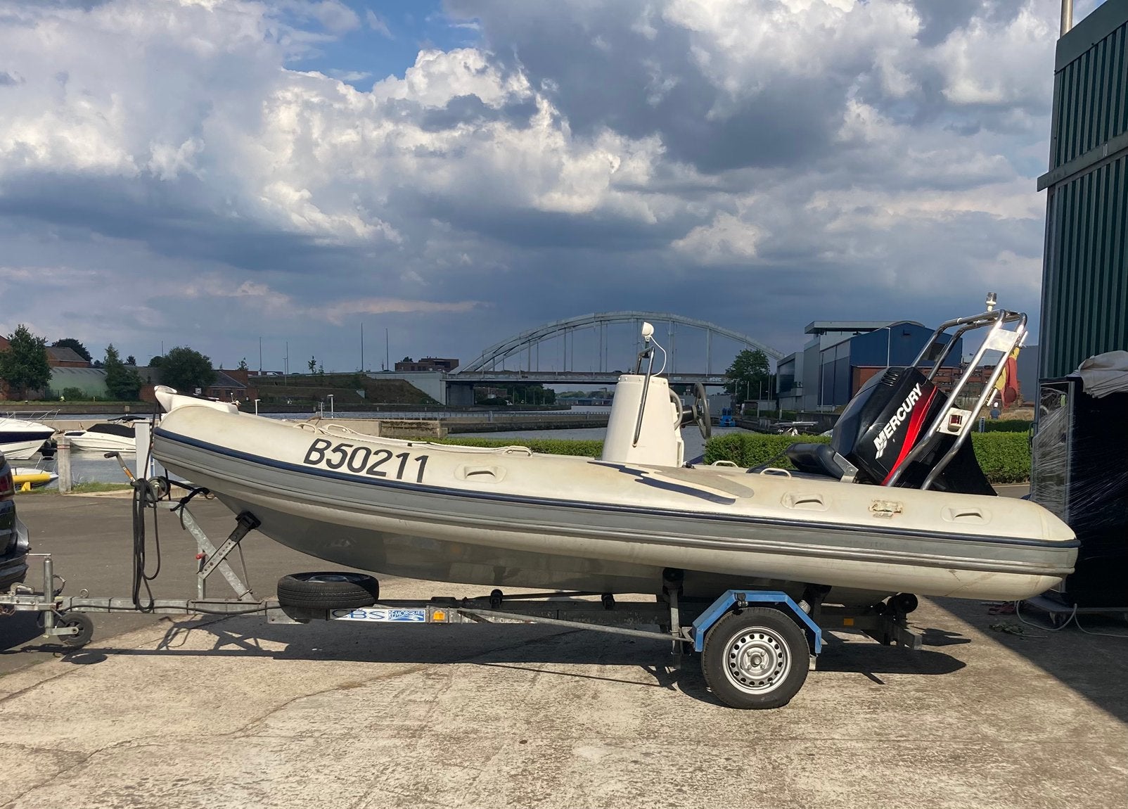 Arimar 500, Ophalen, Gebruikt, Buitenboordmotor, 5 m
