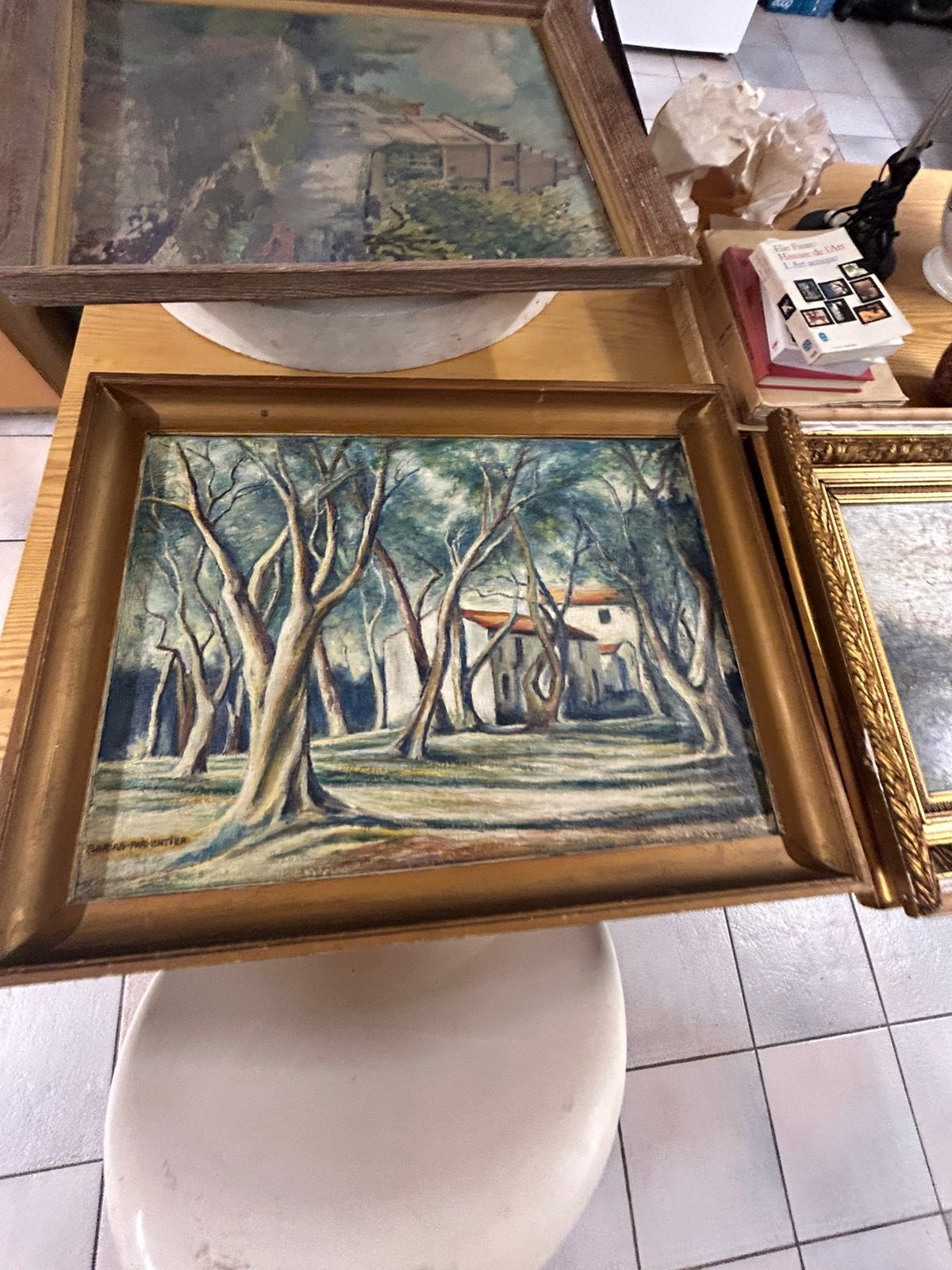 Peinture d'Henri Parmentier, Enlèvement ou Envoi, Toile