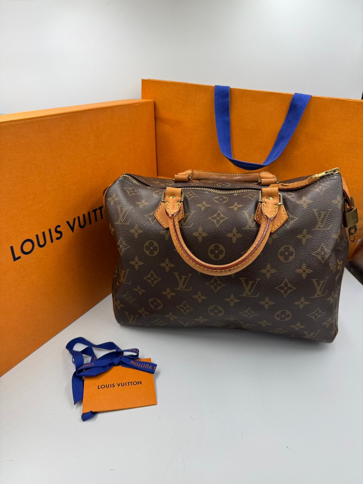 Louis Vuitton Speedy 30 – Monogram, Ophalen of Verzenden, Bruin, Handtas