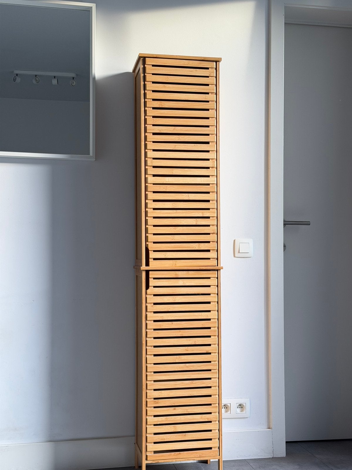 Bamboo badkamerkast, Huis en Inrichting, Ophalen, Zo goed als nieuw