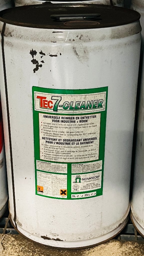 TEC-7 cleaner (vat 25 liter), Ophalen