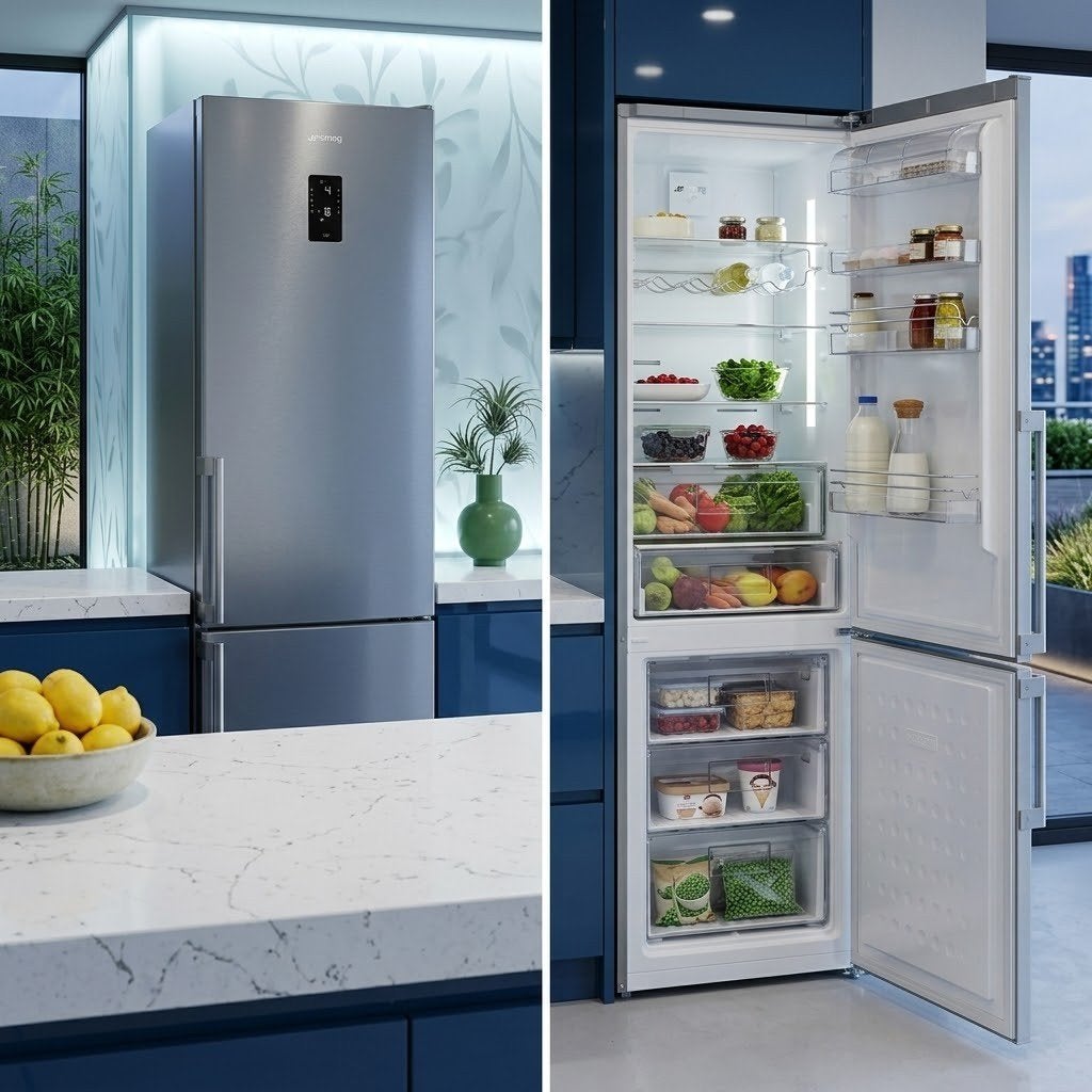 smeg frigo avec congélateur  A+++ NO FROST, Electroménager, Enlèvement