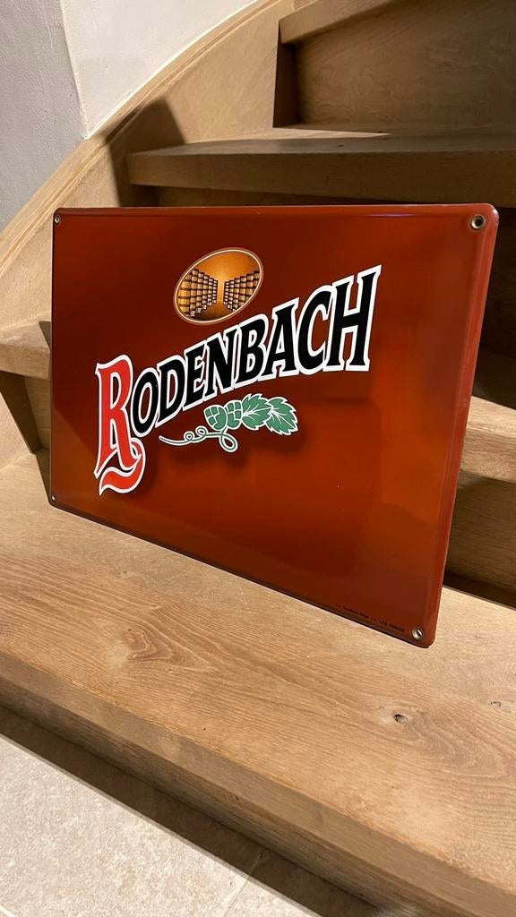 Emaille bord Rodenbach., Ophalen of Verzenden, Zo goed als nieuw, Reclamebord, Plaat of Schild