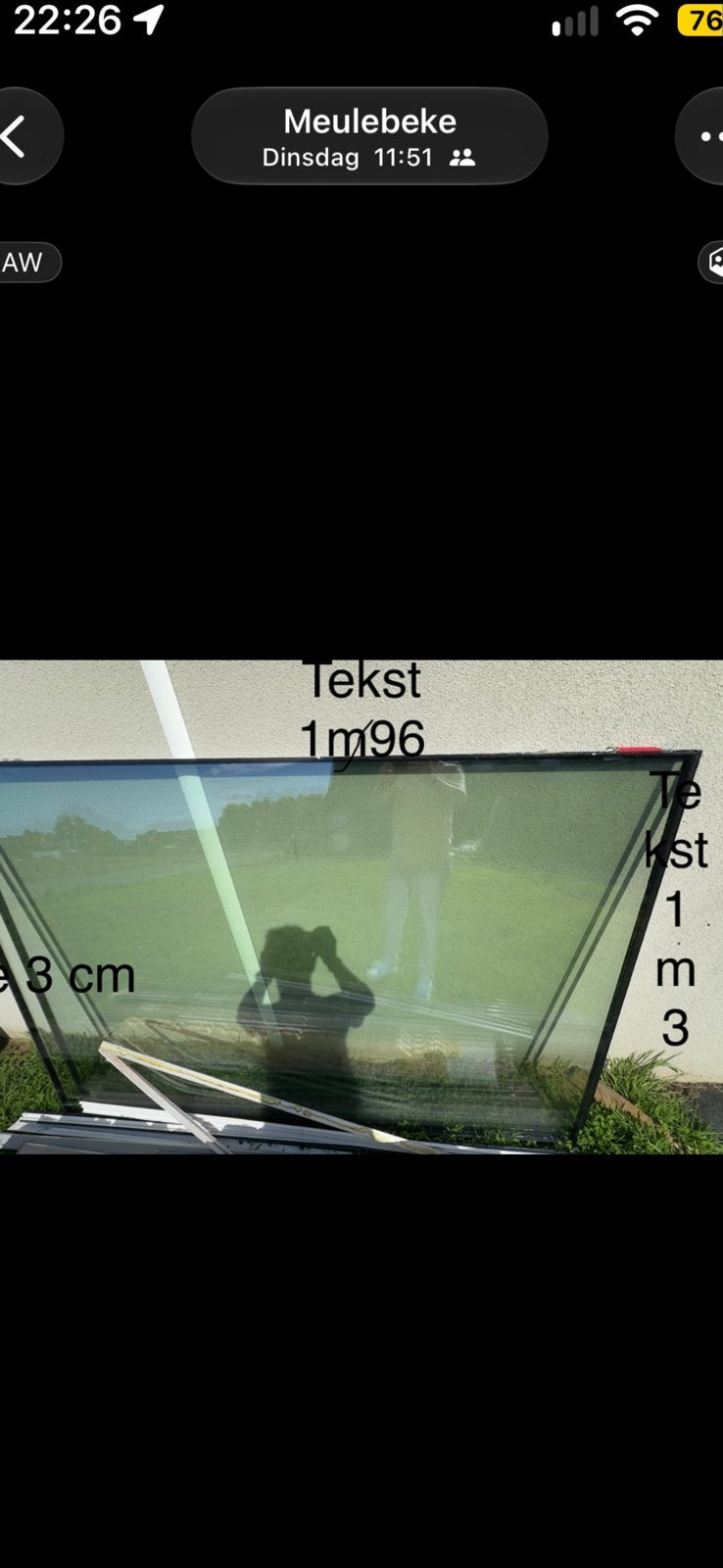 Raam, Ophalen, Gevelraam of Ruit, Gebruikt, 120 tot 160 cm