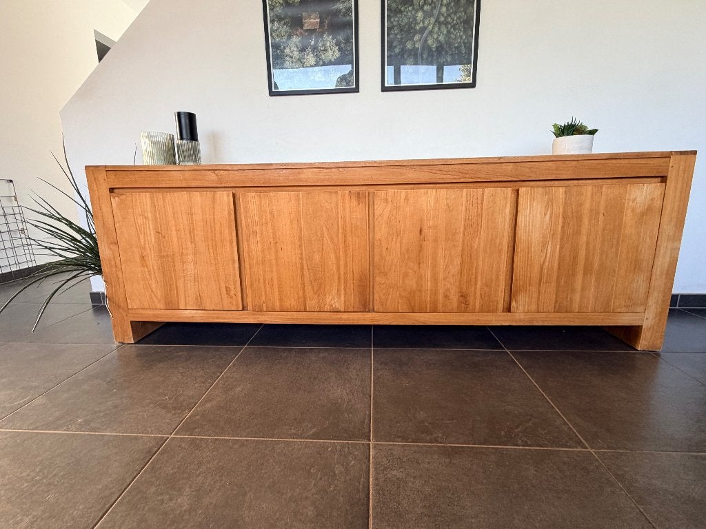 Buffet bas 4 portes, Maison & Meubles, 25 à 50 cm, Avec porte(s), 200 cm ou plus, Moins de 100 cm