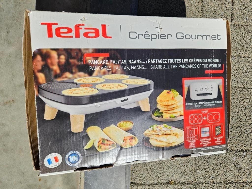 TEFAL gourmet pannekoeken, naan, ....., Elektronische apparatuur, Gourmetstellen, Ophalen, Zo goed als nieuw, 4 t/m 7 personen
