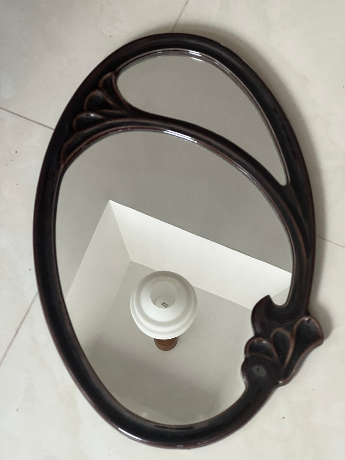 Miroir ovale vintage, Enlèvement, Ovale