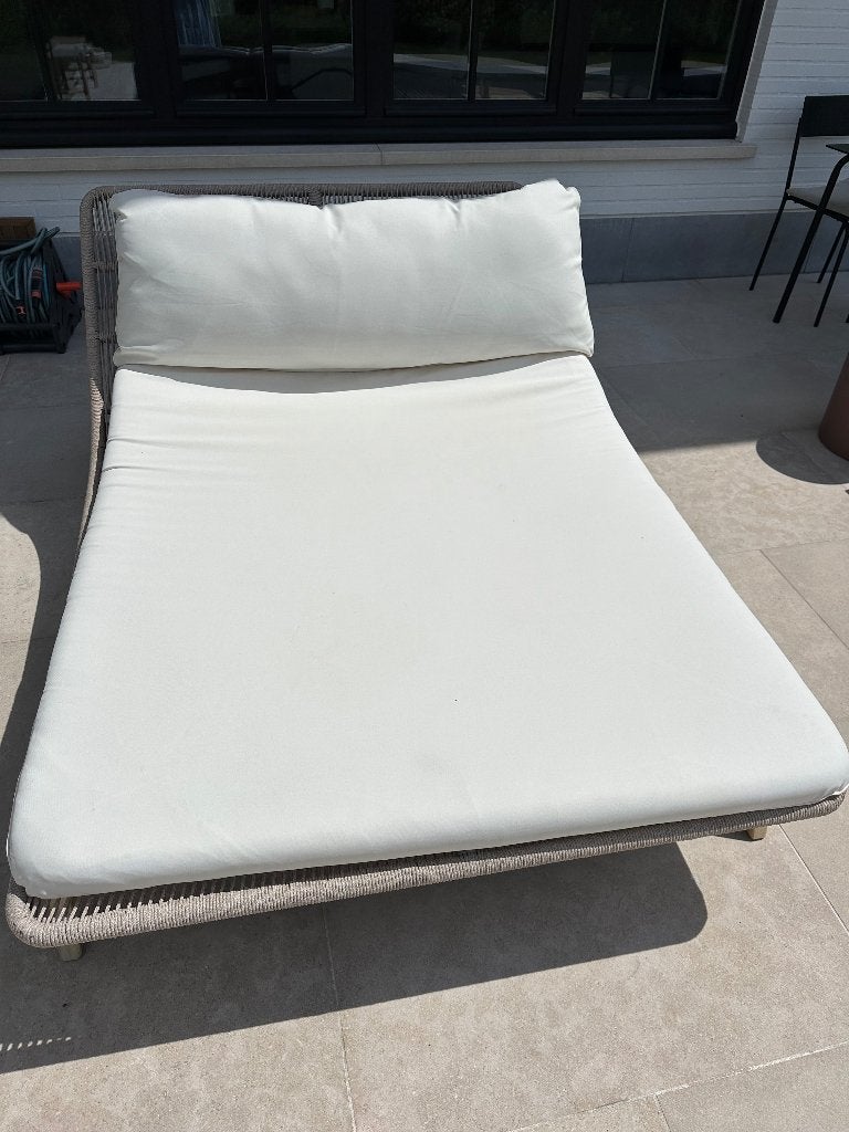 Dubbel ligbed tuin design, Tuin en Terras, Ligbedden, Ophalen, Gebruikt, Hout