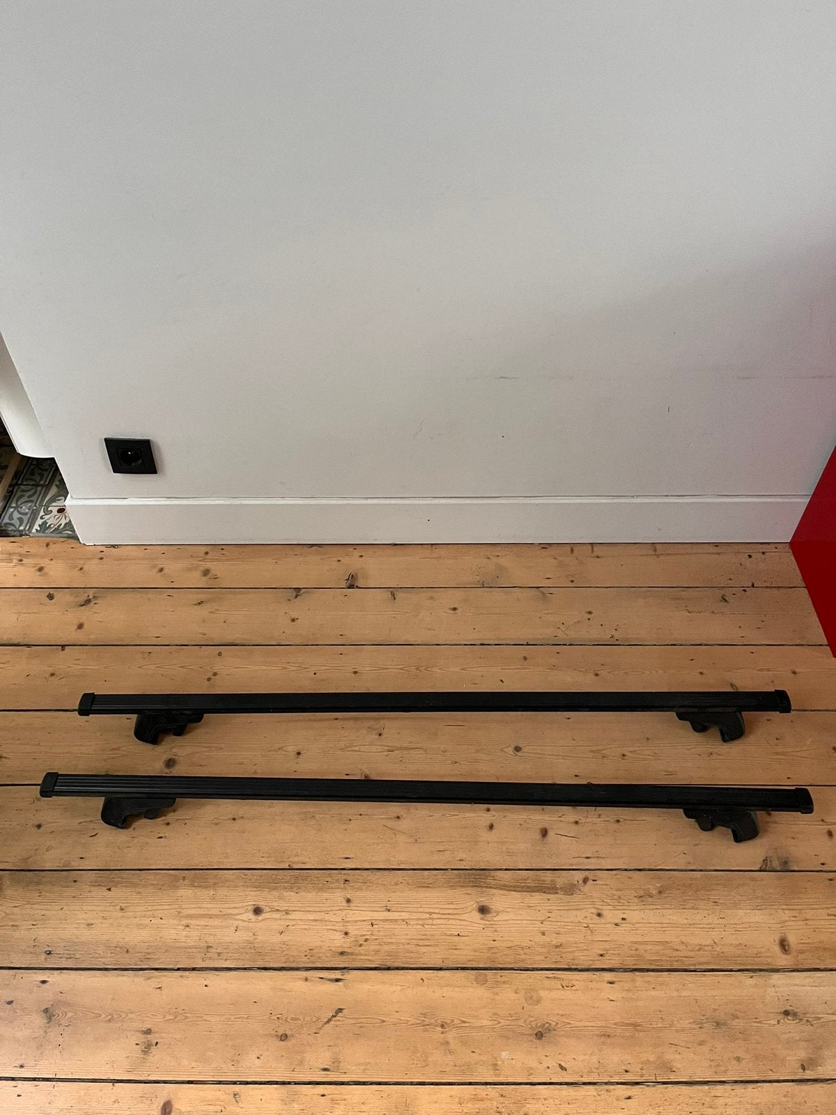 Dakdragers thule square bars 120cm - open dakrail - 2 st, Auto diversen, Ophalen, Gebruikt