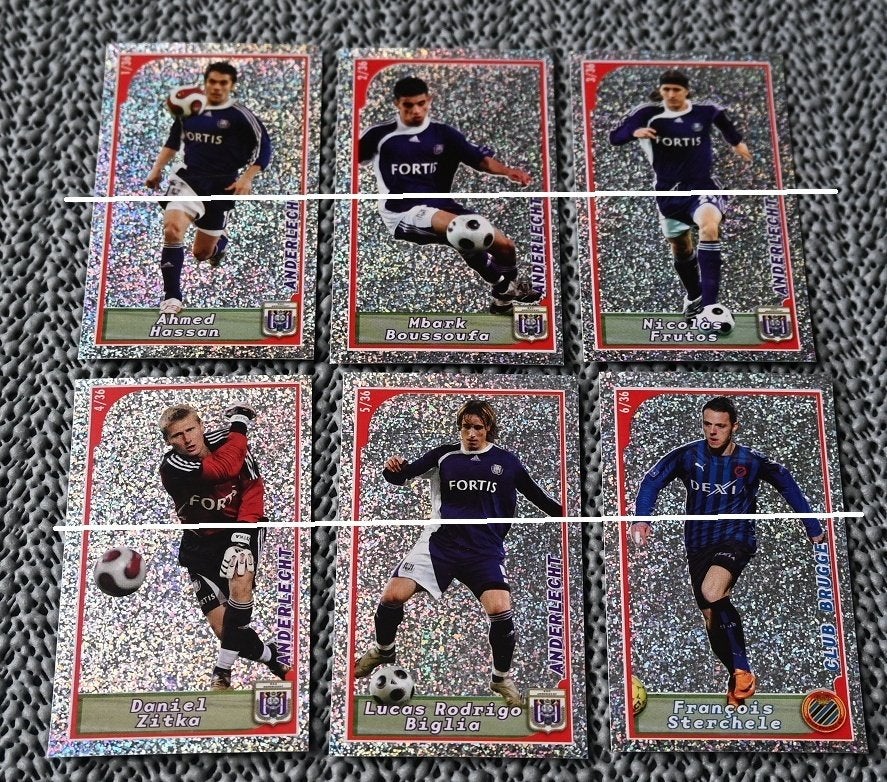 Panini LU Football 2008/Set complet de 36 autocollants, Envoi, Comme neuf, Affiche, Image ou Autocollant