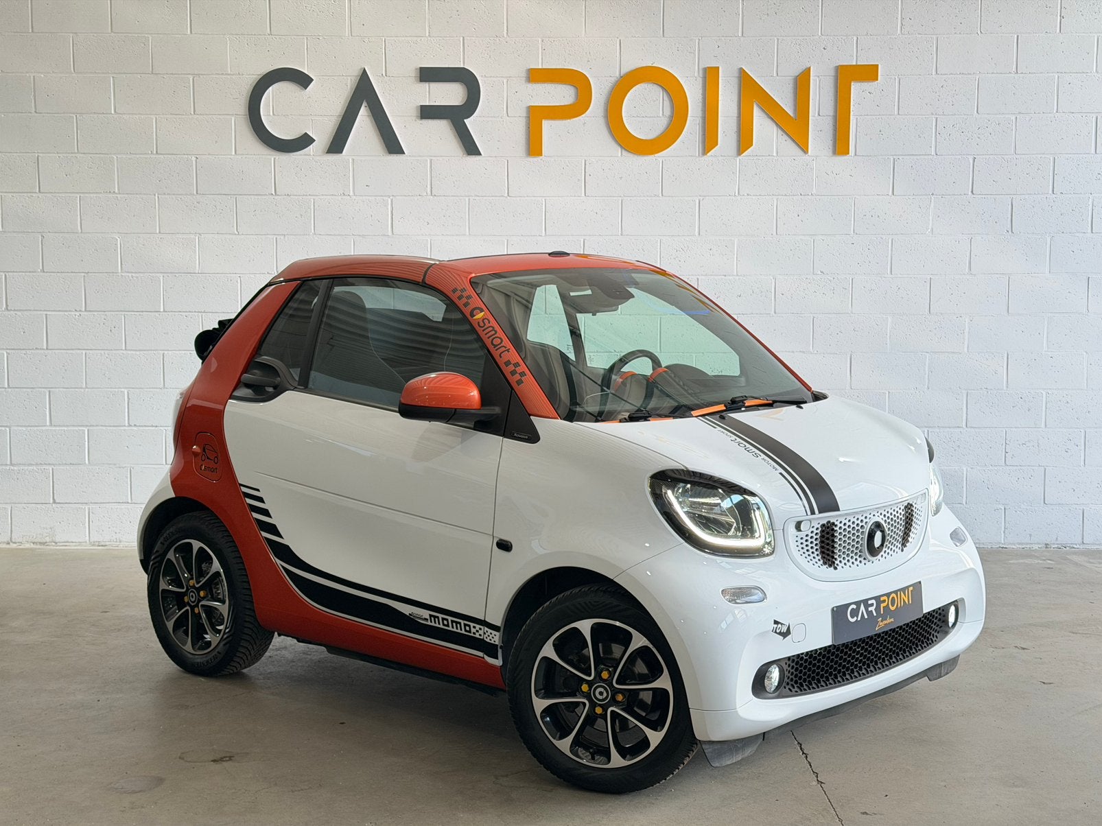 1.0 - CABRIO - BLUETOOTH - AUTOMATIC - 12 MAANDEN GARANTIE, Auto's, Smart, Stof, Zwart, Parkeersensor, Wit