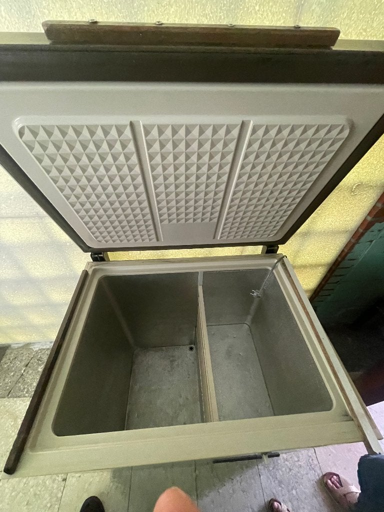 vriezer, Elektronische apparatuur, Vriezers en Diepvrieskisten, Vrieskist, Gebruikt, Ophalen, 85 tot 120 cm