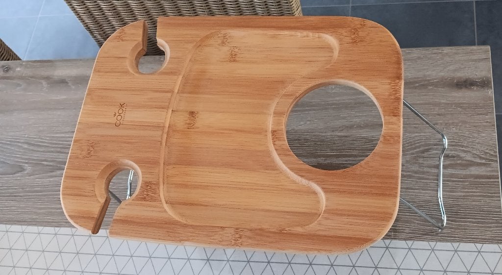 Dienblad (wijn) van Cook Outdoor, Ophalen, Zo goed als nieuw, Afgeronde hoeken, Dienblad
