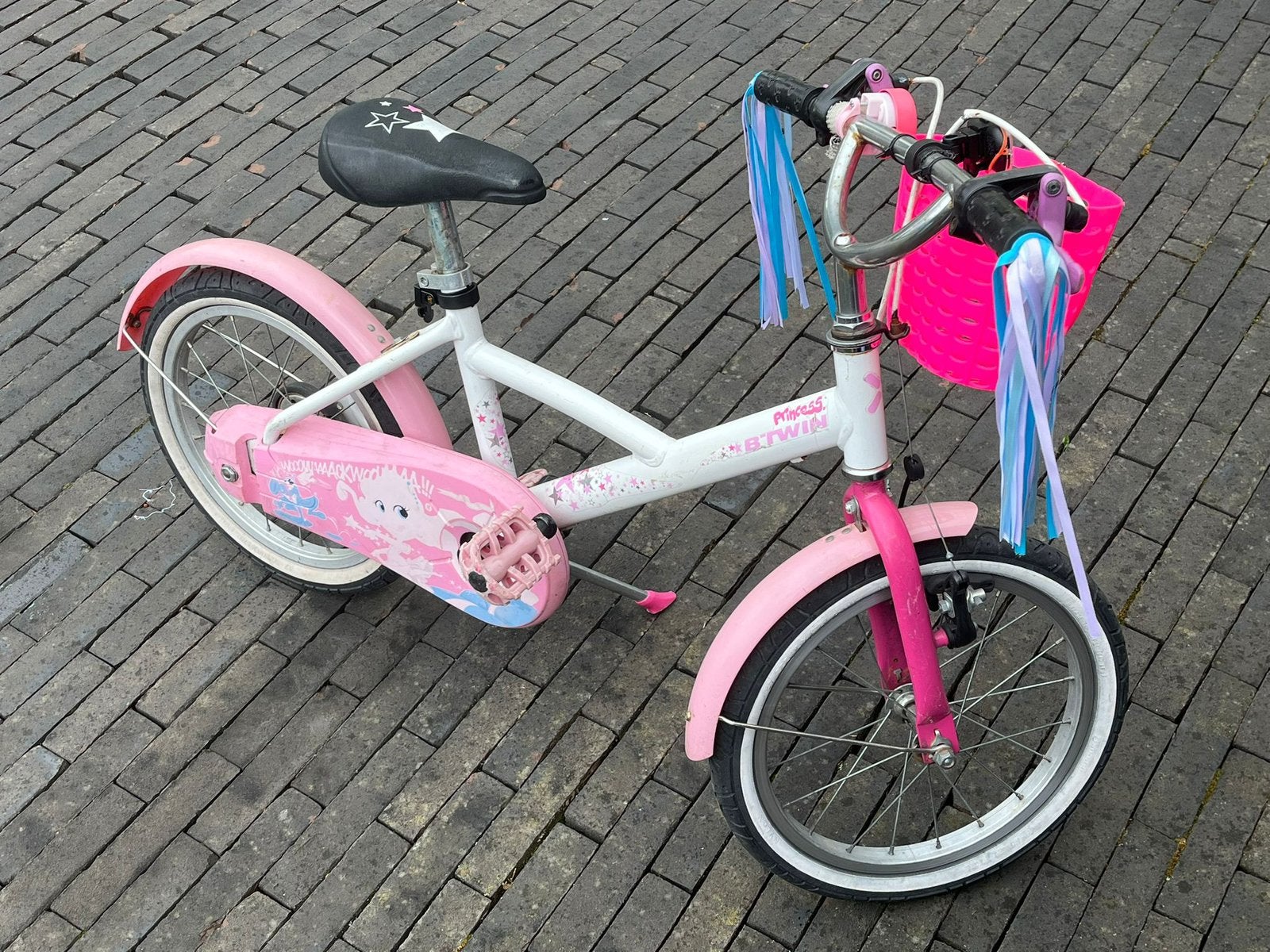 Meisjes fiets Decathlon, Ophalen, Gebruikt, Schijfrem, 18 inch