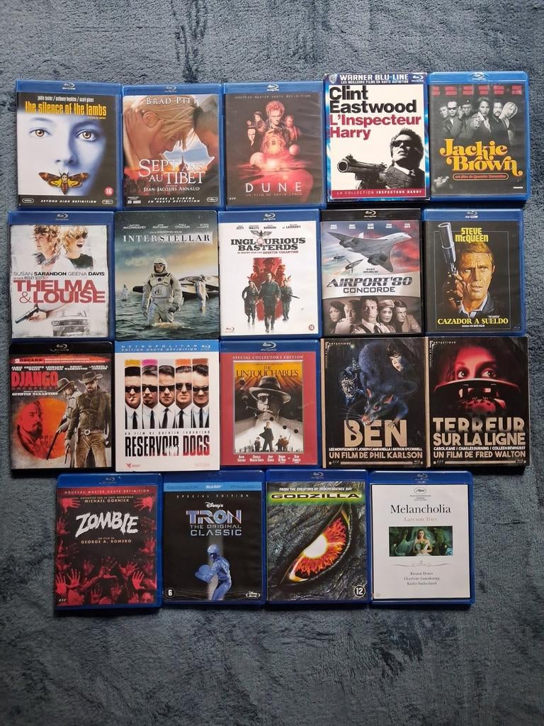 Lot de 19 Blu-ray  6 euros pieces ou faire offre
