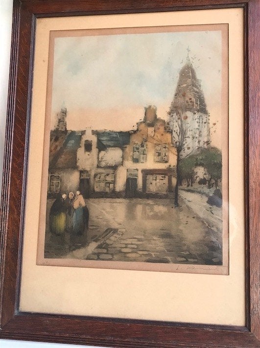 oude tekening, Antiek en Kunst, Ophalen of Verzenden