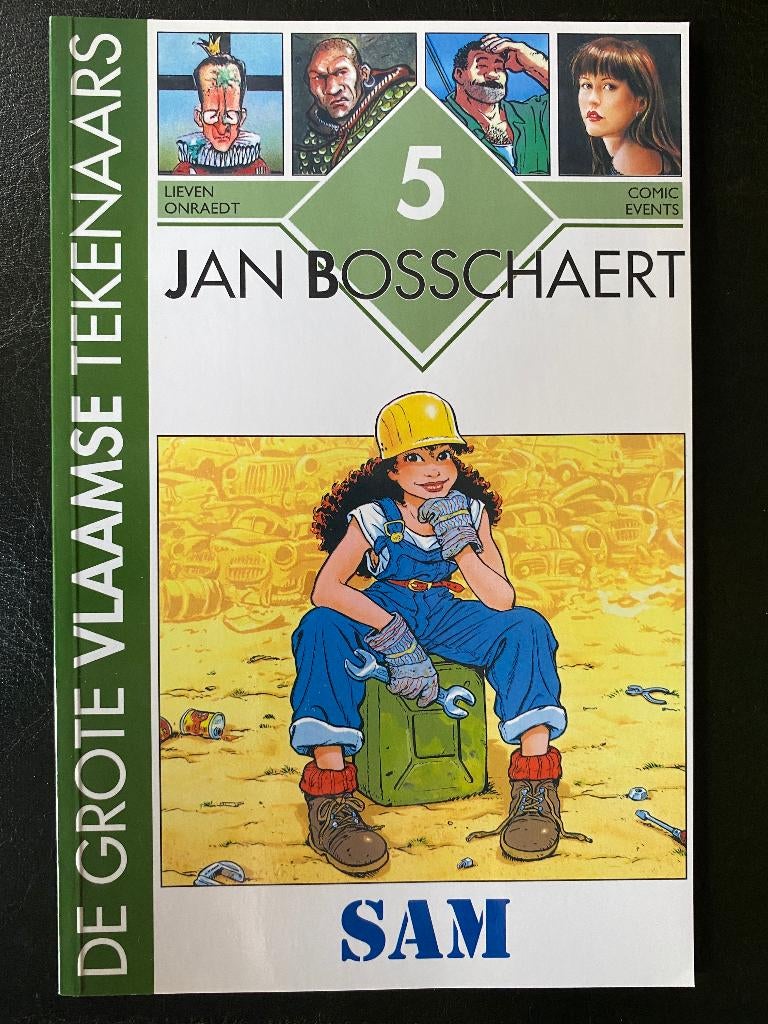 DE GROTE VLAAMSE TEKENAARS - Jan Bosschaert, Eén stripboek, Ophalen of Verzenden, Zo goed als nieuw, Jan Bosschaert