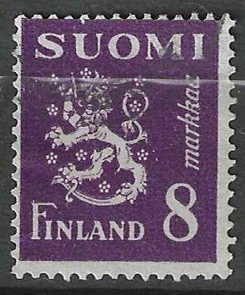Finland 1945/1948 - Yvert 299 - Wapenschild - 8 m. (ST), Verzenden, Finland, Gestempeld