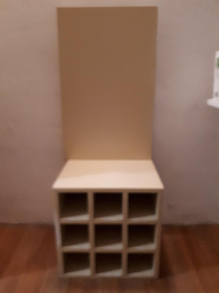 Houten wijnrek voor 9 flessen, Enlèvement, Utilisé, Bois, 5 à 15 bouteilles