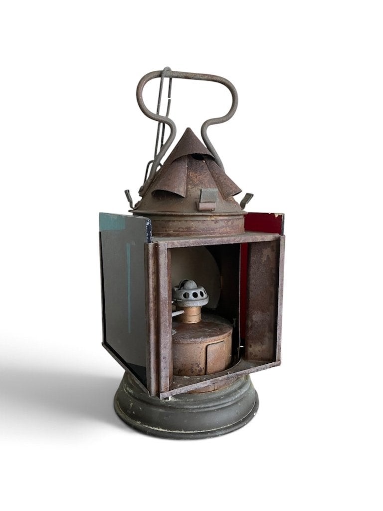 Oude Antieke Seinlamp Orlians & Co (ca. 1930–1950), Ophalen, Trein