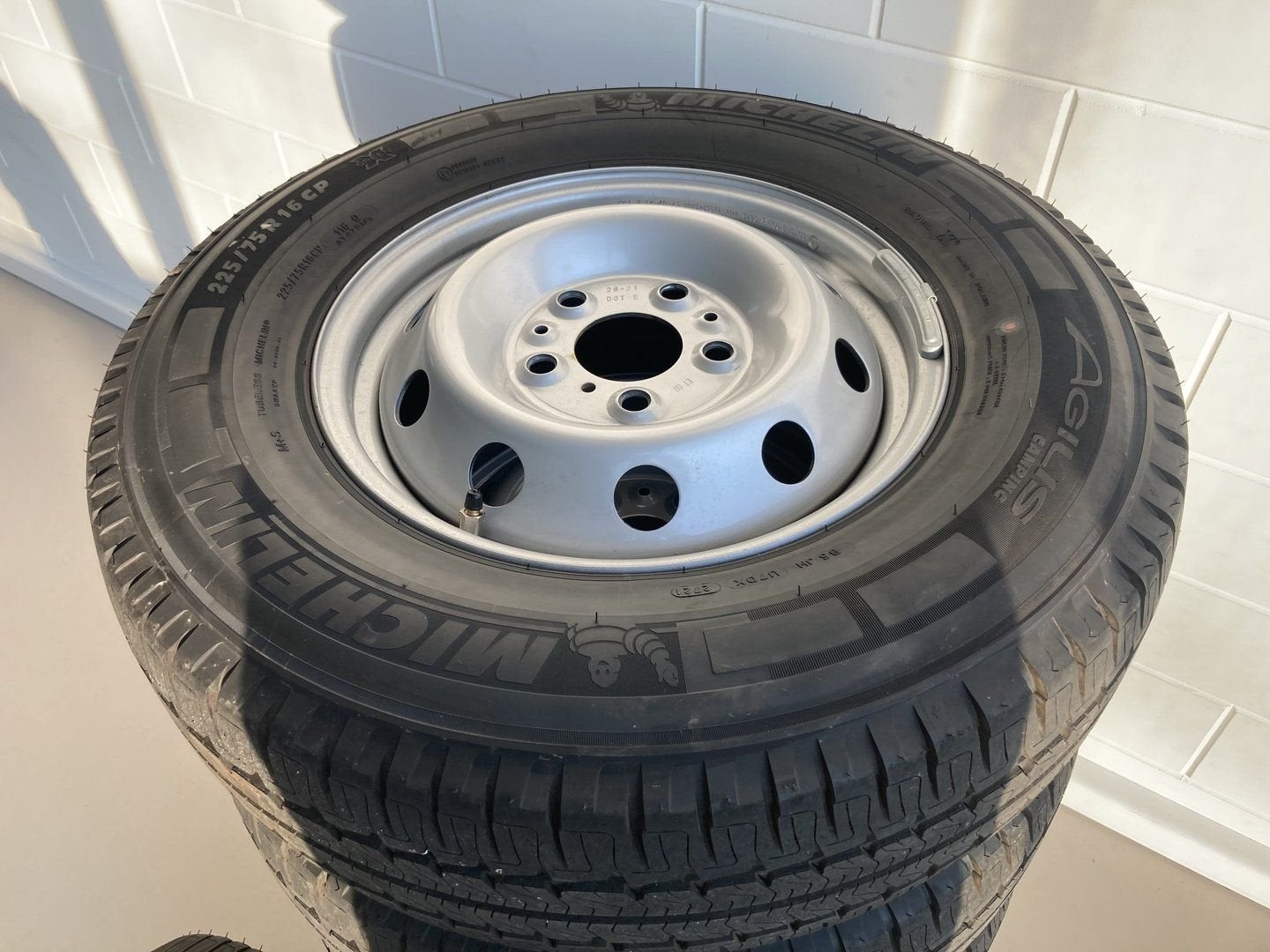 4 Ducato heavy chassis Camper velgen + 225-75-16 CP 116Q Mic, Auto-onderdelen, Banden en Velgen, Ophalen, Bestelwagen, -, Banden en Velgen