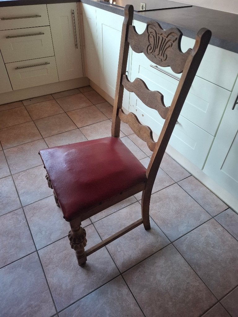 2 stoelen, Huis en Inrichting, Ophalen, Gebruikt, Hout, Twee