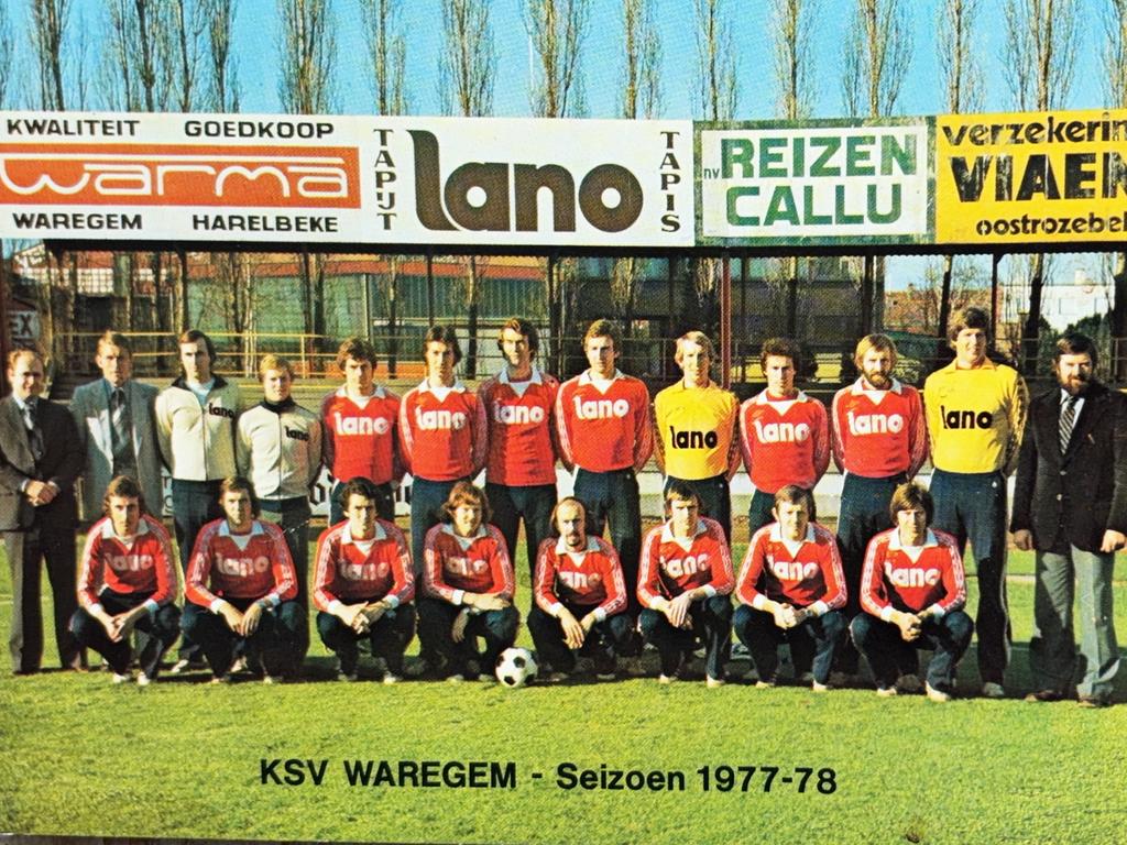 Elftalkaart KSV Waregem - seizoen 1977/1978, Verzamelen, Verzenden, Zo goed als nieuw, Spelerskaart