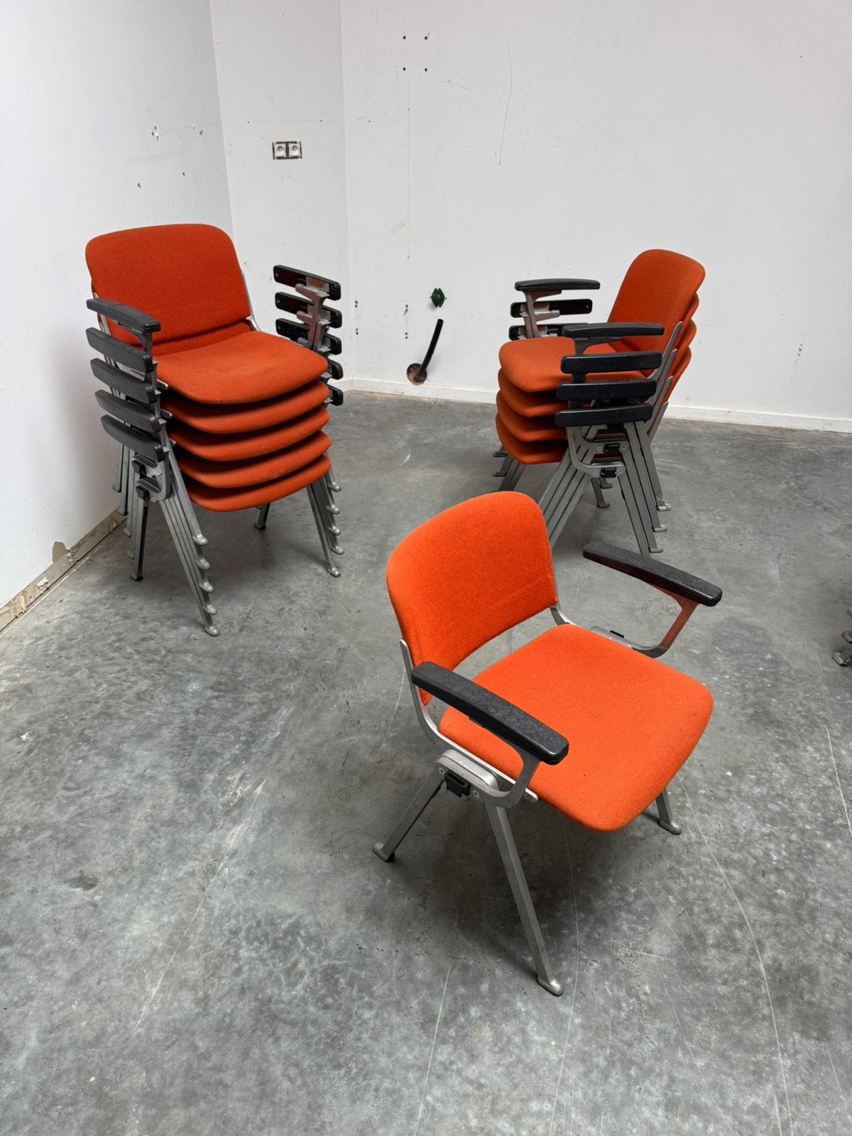 Stapelstoelen , vintage, Enlèvement, Comme neuf