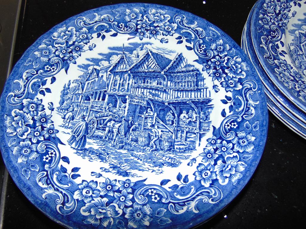 10 Platte borden Royal Tudor Ware, Ophalen of Verzenden