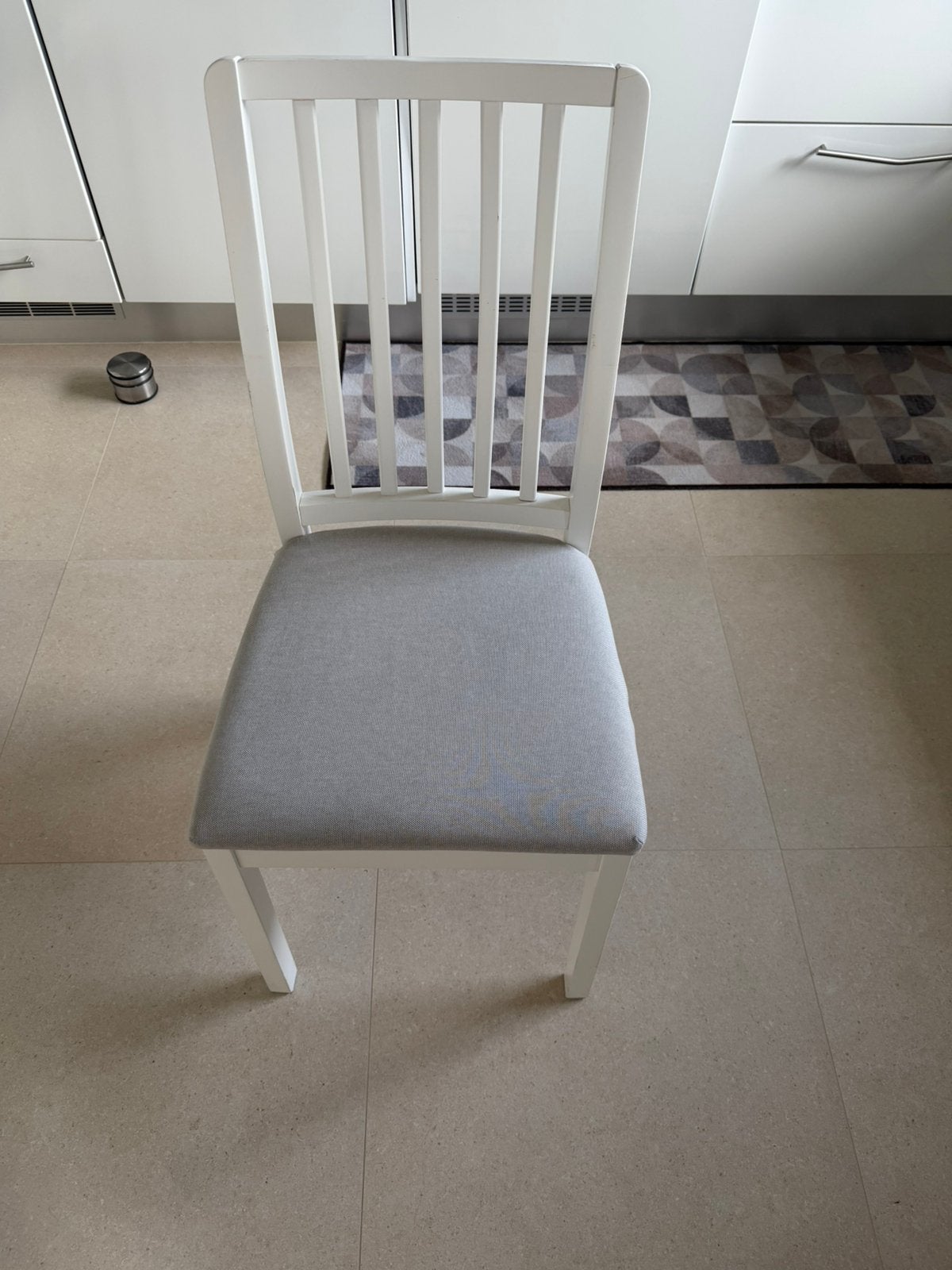 Houten witte stoelen  6 stuks 170€, Ophalen, Zo goed als nieuw