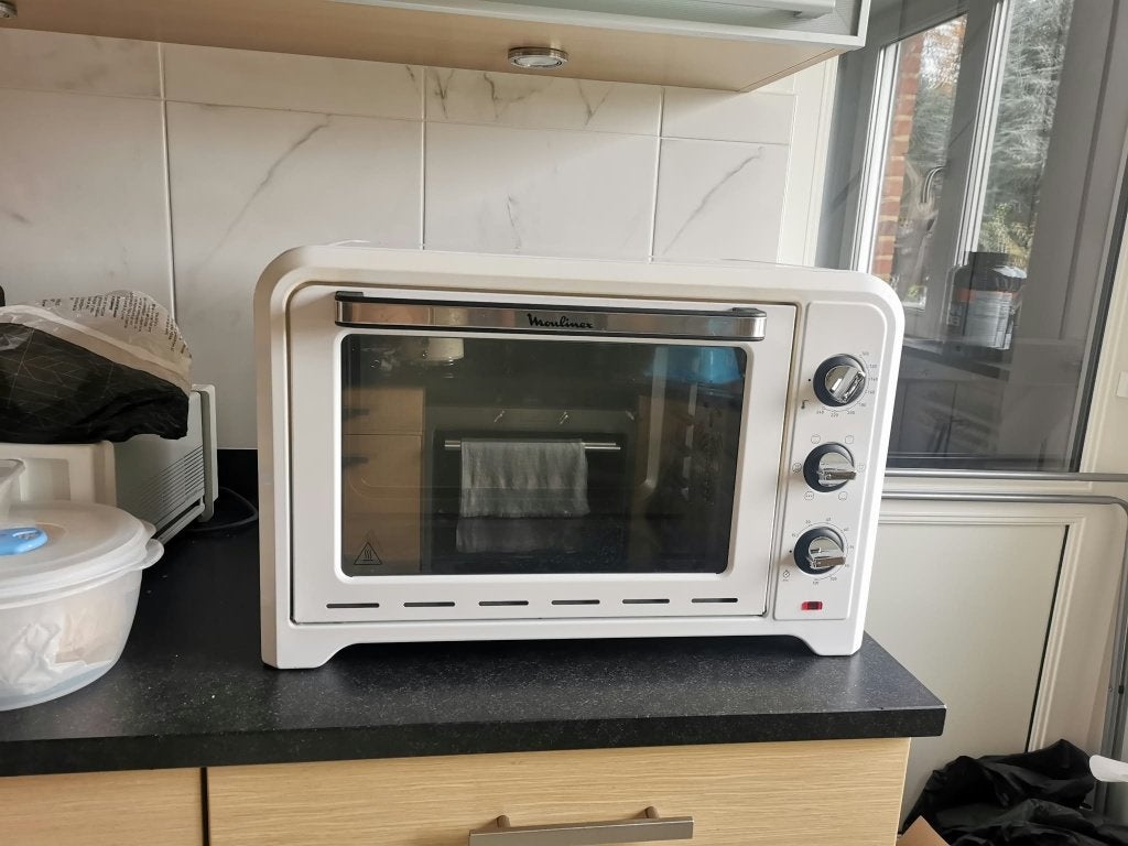 Four Moulinex 39 L (Réf : OX484100), Elektronische apparatuur, Ophalen, Minder dan 45 cm, Hete lucht, Draaiplateau