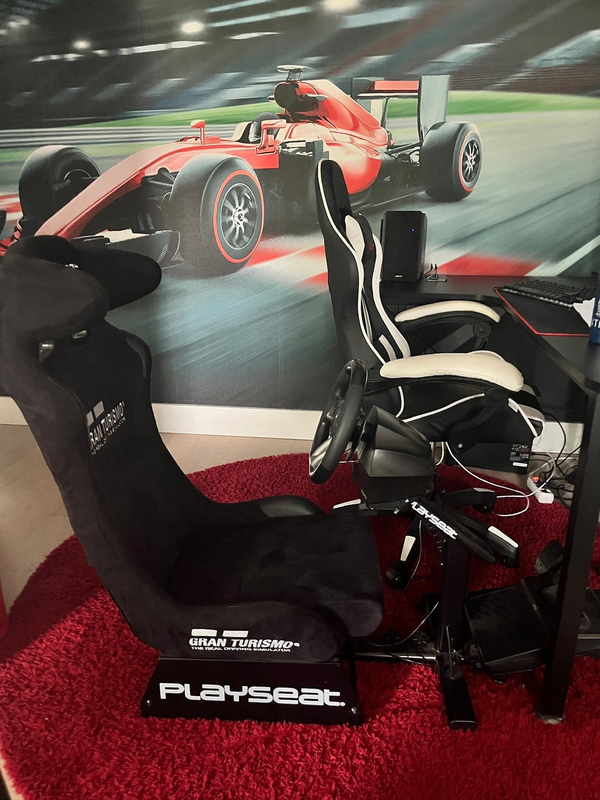 Gaming stuur + racestoel + pedalen — complete racesimulator, Games en Spelcomputers, Playseat, Ophalen, Nieuw, PC