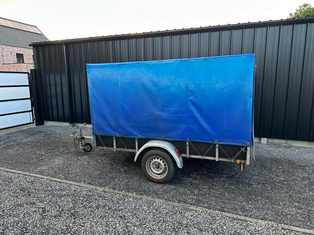 Gesloten aanhangwagen remork 250cm x 135cm, Autos : Divers, Remorques, Enlèvement, Comme neuf