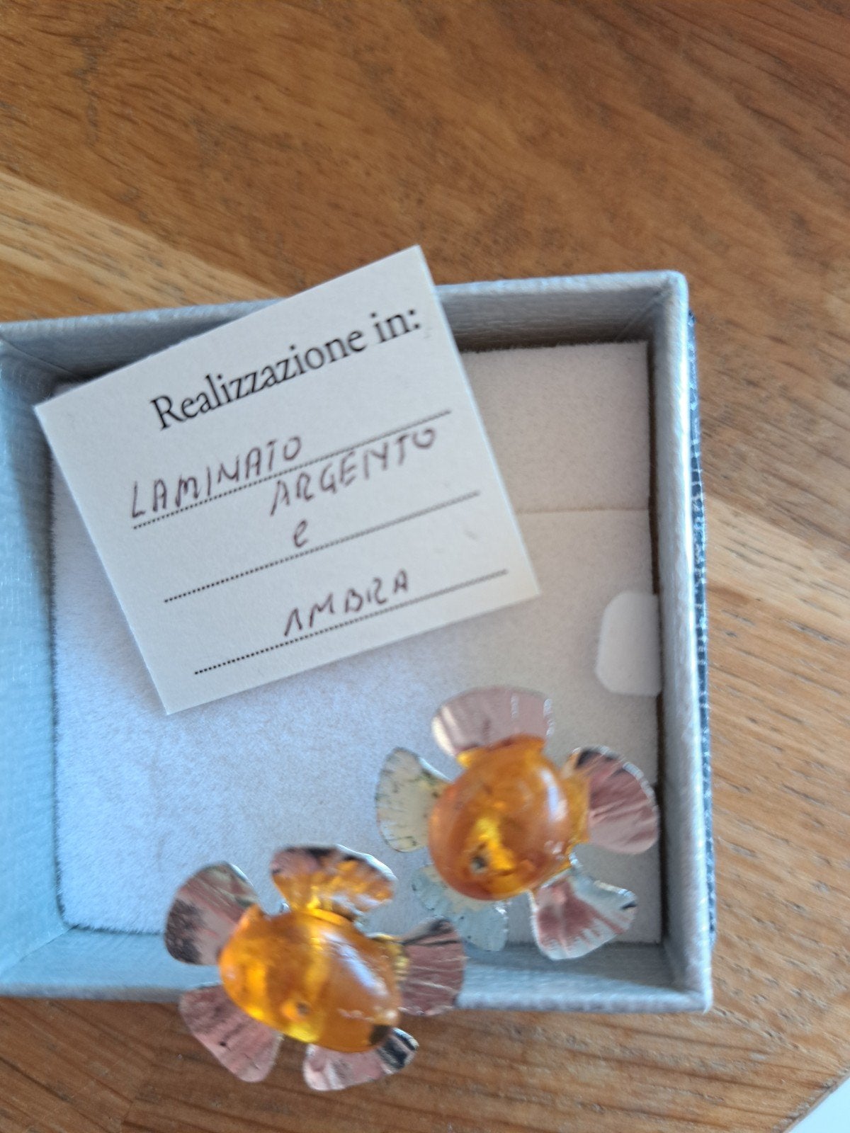 Oorknopjes zilver amber steentjes, Handtassen en Accessoires, Oorbellen, Ophalen, Zilver, Zilver
