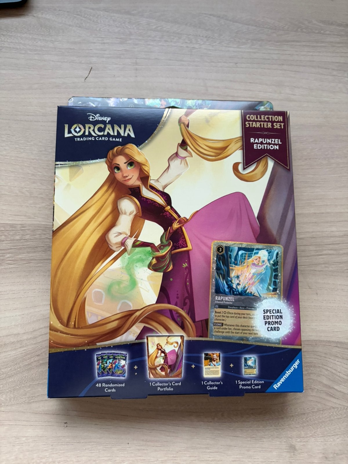 Lorcana Collection attack of  the vine Rapunzel 4 Boosters, Ophalen of Verzenden, Zo goed als nieuw, Booster