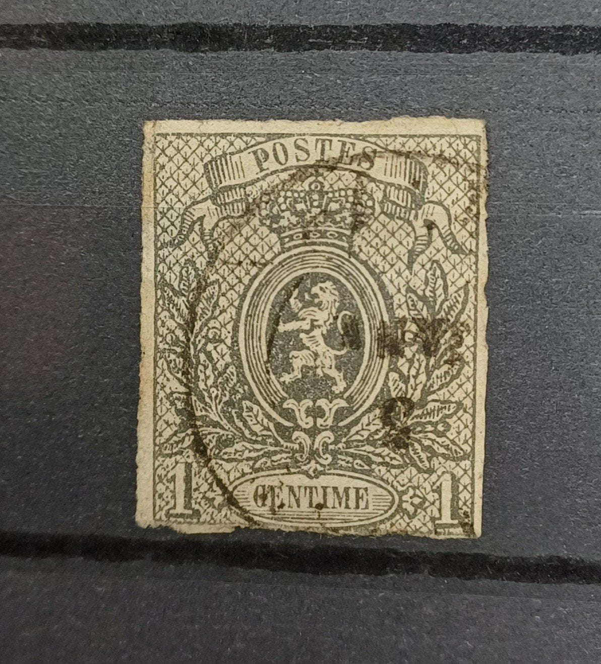 Nr 22 grijs, Postzegels en Munten, Postzegels | Europa | België, Ophalen of Verzenden