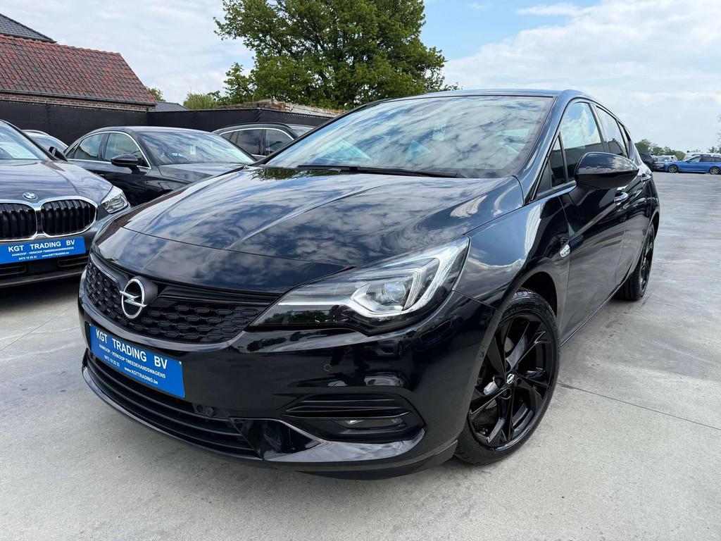 Opel Astra 1.2i 5-DEURS GS-LINE NAVIGATIE LEDER CAMERA CARPL, Auto's, Opel, 1199 cc, Zwart, Leder, Bedrijf